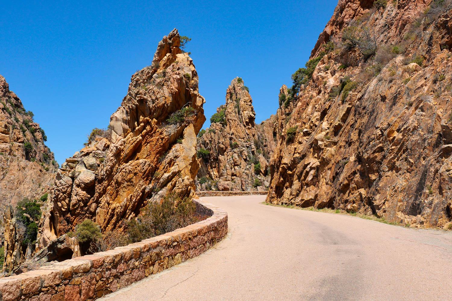 Calanques piana voiture